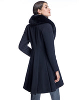Woolblend Fit and Flare Coat-Maximilian