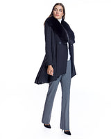 Woolblend Fit and Flare Coat-Maximilian