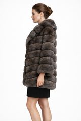 Tip-Dyed Barguzin Russian Sable Notch Jacket -31"
