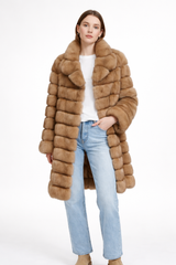 Golden Tortora Russian Sable Coat -39"