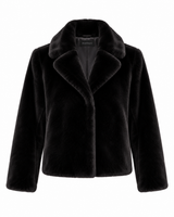 Maximilian 22" Sheared Mink Jacket with Notch Collar
