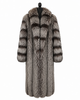 Archive & Vintage 51" Natural Silver Fox Coat