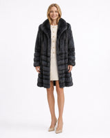 Maximilian 37" Denim Blue Dyed Sable Coat