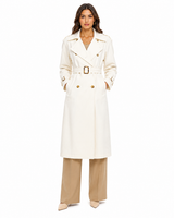 Women's Cotton Double Breasted Trench Coat / Maximilian