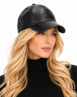 Made in Italy Lamb Leather Baseball Hat- Maximilan