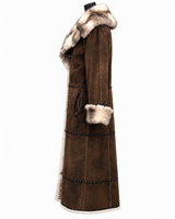 Archive & Vintage Black Cross Mink Reversible Coat