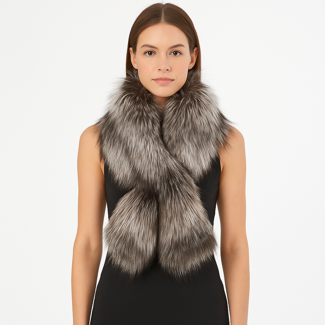 FOX PULL THRU SCARF