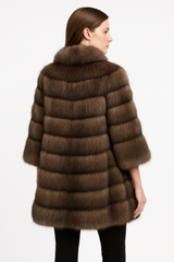 Silvery Tip Dyed Russian Sable Jacket