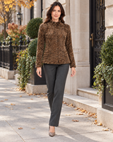 Maximilian One-of-a-Kind 25" Copper Dyed Swakara Lamb Jacket