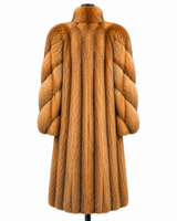 Archive & Vintage 50" Natural Gold Fox Coat