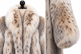 50" Natural Lynx Coat with Shawl Collar | Maximilian Archive & Vintage