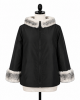 Archive & Vintage 24" Black Cross Mink Reversible Jacket