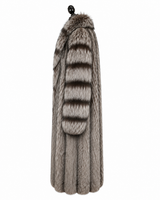 Archive & Vintage 51" Natural Silver Fox Coat