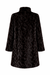 Archive & Vintage 34" Black Sculptured Mink Coat