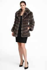 Tip-Dyed Barguzin Russian Sable Notch Jacket -31"