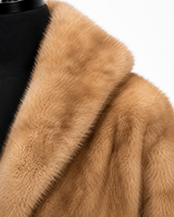 Archive & Vintage Pastel Mink Stole -17" Back/ 22"Front