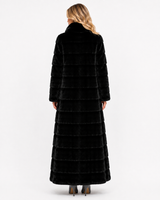 Maximilian One-of-a-Kind 54" BLACKGLAMA® Mink Coat, Horizontal Body