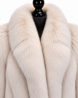 Archive & Vintage 30" Blush Dyed Fox Jacket with Shawl Collar