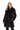 Black Dyed USA Mink Hooded Coat-33"