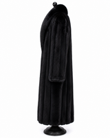 Archive & Vintage 52" Men's Black Dyed Fox Coat -