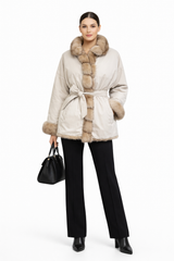 Tortora Dyed Russian Sable Reversible Jacket-29"