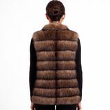 TIP DYED BARGUZINE SABLE  VEST