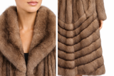 Maximilian 49" Tortora Dyed Russian Sable Coat - One of a Kind
