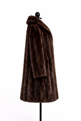Archive & Vintage Mahogany Let-out Mink Coat - 36"