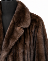 Archive & Vintage Natural Leticia Mink Jacket with Notch Collar-27"