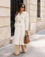 Women's Cotton Double Breasted Trench Coat / Maximilian