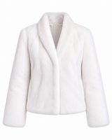Maximilian One-of-a-Kind 22" White Bleached Mink Jacket