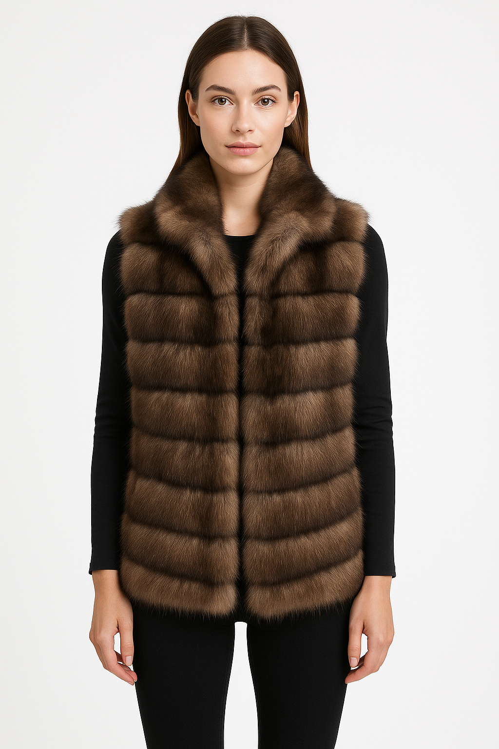 24" TIP DYED BARGUZINE SABLE  VEST