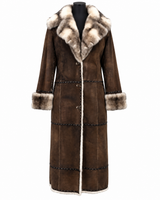Archive & Vintage Black Cross Mink Reversible Coat