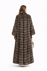 57” Tip-Dyed Barguzin Russian Sable Opera Coat- One of a Kind