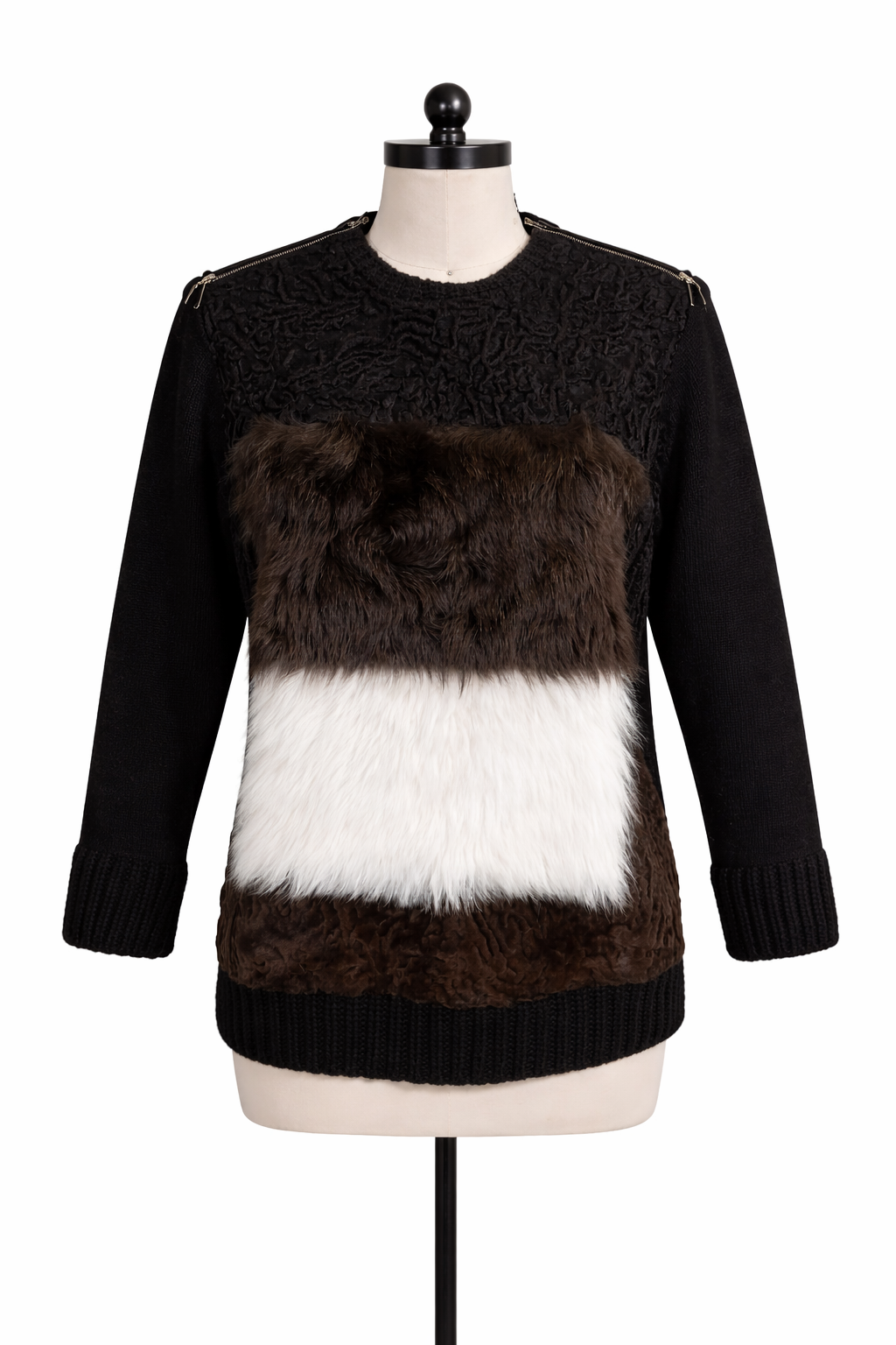 Archive & Vintage Lamb & Persian Fur Pullover- Designer