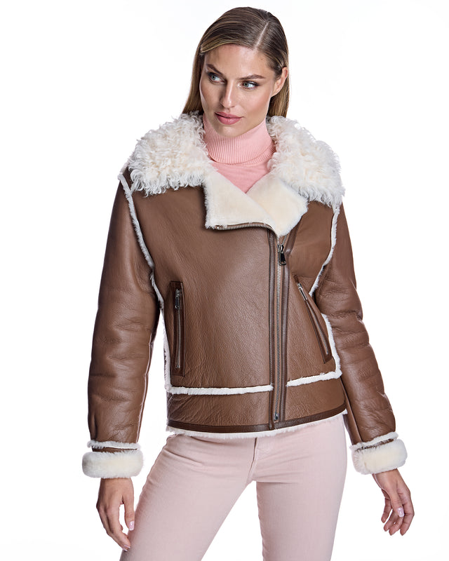 LAMB JACKET WITH TIKRADOR SHEEP COLLAR-Maximilian
