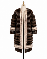 Archive & Vintage 39" Famous Designer Multimedia Collarless Coat