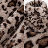 Maximilian 24" Sapphire Animal Print Dyed Mink Section Jacket