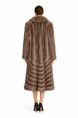 Maximilian 49" Tortora Dyed Russian Sable Coat - One of a Kind