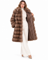 Maximilian One-of-a-Kind 37" Lavender Dyed Russian Sable Coat