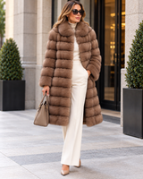 Maximilian One-of-a-Kind 37" Lavender Dyed Russian Sable Coat