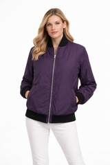 Dark Purple Dyed Mink Reversible Jacket