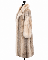 Archive & Vintage 44" Canadian Lynx Fur Coat with Notch Collar