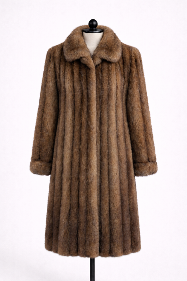 Archive & Vintage Extra Silvery Russian Sable Coat -39"