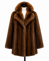 Archive & Vintage 31" Demibuff Mink Jacket with Sable Notch Collar