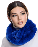 Knitted Rex Rabbit Infinity Scarf