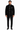 Maximilian 33" Black Dyed Swakara Lamb Men's Peacoat with Leather Trim