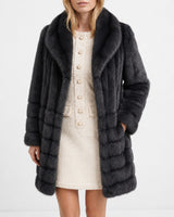 Maximilian 37" Denim Blue Dyed Sable Coat