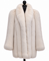 Archive & Vintage 30" Blush Dyed Fox Jacket with Shawl Collar