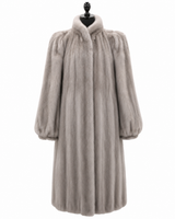 Archive & Vintage 46" Silver Blue Mink Coat